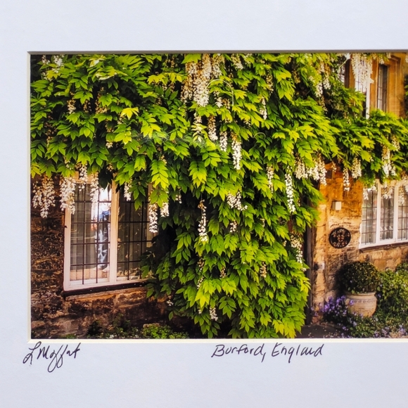 Fine Art Photography Cottage Burford, England UK, 8x10 Matted - Picture 2 of 2